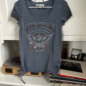 Abercrombie & Fitch Gray Graphic T-shirt
